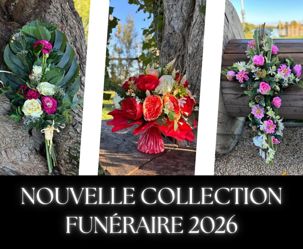 new coll funéraire fleur artificielle